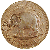 Strand, J. and Gilbert Pidcock, Farthings (12), elephant, the James-signed die (7), revs. lion and dog, 3.16g/6h (DH...