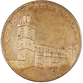 Skidmore’s Churches, Halfpence (7), Bethnal Green, St Mathew’s, 1797, edge plain, 11.43g/5h (DH 547); Shadwell,...
