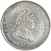 Centenary of the Revolution, 1788, medals by C. James (2), bust of George III right, revs. bust of William III...