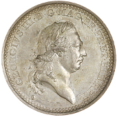 Queen Charlotte’s Birthday, 1795, a mule medal in silver by J.-P. Droz, bust of George III right, rev. frogmore,...