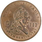 Naval Thanksgiving at St Paul’s, 1797, medals (3), viz. by J. Milton, in gilt-copper, bust right, rev. regalia on...