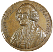 Death of Revd. William Romaine, 1795, copper medals (2), viz. by J. Milton, from the same dies as previous, 32mm,...