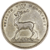 Buck Society, a silver ticket by J. Westwood, similar, 28mm, 7.68g/12h (DH 1043; D & W 152/396). Good fine, very...