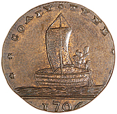 Newcastle upon Tyne, Spence’s mule Farthings (2), from the same obv. die as previous, revs. pig, 3.63g/7h (DH 32);...