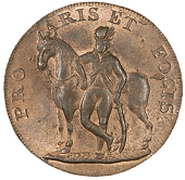 Hoxne and Hartsmere, Thomas Tallant, Halfpence, 1795 (5), tallant edge, 10.91g/12h (DH 33; Judson 1073); god save...