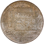 Ipswich, James Conder, Penny, 1797, view of the Town Hall, rev. from the same die as previous, edge i promise to pay...
