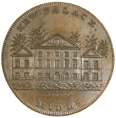 Kew, Skidmore’s Globe series, Penny, Kew Palace, rev. globe, edge lettered, 24.81g/12h (DH Middlesex 127)....