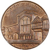 Coventry, Kempson’s Buildings, Halfpence (8), Free School (2), both no stop after p, coventry edge, 12.99g/6h (DH...