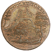 Dudley, Spence’s mule Halfpence (3), from the same obv. die as previous, revs. cat, spence edge, 12.67g/6h (DH...