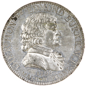 Malton, Westwood’s Penny, 1798, in white metal, from the same dies as previous, edge plain, 21.67g/6h (DH 3, not...