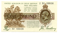 One Pound, 1917-19, A/5 856936 (Dugg. T16). Uncirculated (£100-120)