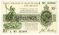 Ten Shillings, 1918-19, A/12 352888 (Dugg. T18). Uncirculated (£350-400)