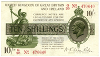 Ten Shillings, 1919-22, G/25 470640 (Dugg. T26). Good very fine (£80-100)


