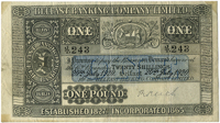 Belfast Banking Company Ltd, One Pound, 20 July 1920, J/T 243, handsigned by R. Keith (Pick A50). Some foxing on...