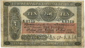 Belfast Banking Company Ltd, Ten Pounds, 6 April 1916, N. 8759, handsigned by R. MacDonald (Pick A52). Very fine to...