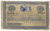 Provincial Bank of Ireland Ltd, One Pound, 1 January 1917, T 75237, handsigned, blue frame and underprint (Pick...