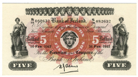 Bank of Ireland, Five Pounds, 16 February 1942, S/16 082632, signature of H.J. Adams (Pick 52c). Good very fine...