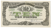 Belfast Banking Company Ltd, Ten Pounds, 1 January 1943, A/N 1027, handsigned by J. McFadden (Pick 128b). About...