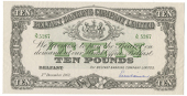 Belfast Banking Company Ltd, Ten Pounds, 3 December 1963, A/N 5267, handsigned by E. Williamson (Pick 128d). Good...