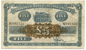 Provincial Bank of Ireland Ltd, Five Pounds, 5 May 1936, N 091323, signed by F.S. Forde (Pick 232b). Very fine...