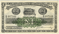 Provincial Bank of Ireland Ltd, One Pound, 1 September 1942, N/H 087169, signature of G.A. Kennedy (Pick 235b)....