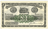 Provincial Bank of Ireland Ltd, One Pound, 1 January 1945, N/I 040426, signature of G.A. Kennedy (Pick 235b). Good...