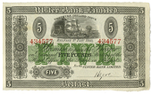 Ulster Bank Ltd, Five Pounds, 1 January 1940, 434577, signed by H. Gore (Pick 316a). About extremely fine (£100-120)