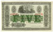 Ulster Bank Ltd, Five Pounds, 1 October 1940, 458750, signed by A.E. Todd (Pick 316a). Good extremely fine to about...