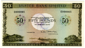 Ulster Bank Ltd, Fifty Pounds, 11 October 1982, E 000005 (Pick 328). Uncirculated (£300-400)