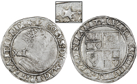 James I (1603-1625), Shilling, mm. mullet (over key on obv.), fifth bust, 5.93g/6h (N 2101; S 2656). Nearly fine,...