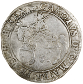 Charles I (1625-1649), Halfcrown, Gp II, mm. harp, rev. large oval scroll garnished shield between cr, 14.81g/9h...