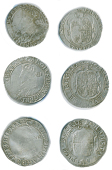 Charles I (1625-1649), Shillings (3), all Gp C, mm. plume (one over heart on obv.), bust of different style, one...