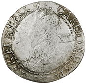 Charles I (1625-1649), Shilling, Gp D, mm. harp, rev. plume above shield, from the same dies as previous, 5.50g/6h...