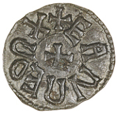 Eanred (810-c.854), Styca, eanred rx, rev. herred, 1.22g/6h (N 186; S 862); Archbishops of York, Wigmund, Styca,...