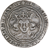 Edward III (1327-1377), Groat, mm. cross potent, double annulet stops, rev. double saltire stops, 4.55g/5h (N 1252;...