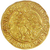 Henry VII (1485-1509), Angel, class V, mm. pheon, 5.19g/4h (SCBI Schneider 542; N 1698; S 2187). Very fine (£800-900)