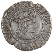Henry VII (1485-1509), Halfgroat, York, mm. rose, 1.52g/11h (N 1751/2; S 2262A). Reverse off centre but very fine,...