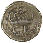 Charles I (1625-1649), Sixpence, r of cr long curled, no pellet between letters, 2.97g/12h (S 6547; DF 302). Very...