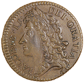 James II (1685-1691), Shilling, 1689 July (S 6581A; DF 409). Good very fine, minor verdigris spots £100-120)
