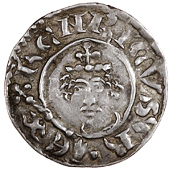 London, Jefrei, iefrei · on · lvnd, double half moon c and es, dies 30/48, 1.37g/8h (SCBI 60). Very fine with...