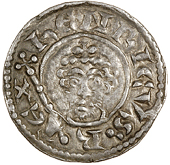 Northampton, Raul, ravl · on · norht, double half moon c and es, new dies, 1.40g/1h (SCBI 134). Some corrosion on...
