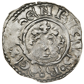 London, Alain V, alainv · on · lvnd, double half moon es, rev. no stop after alain, 1.38g/1h (SCBI 23). Good fine,...