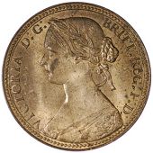 Victoria (1837-1901), 1860 mule, dies Cd, similar, rev. toothed border, lcw below shield, 9.37g/12h (Gouby G; Satin...