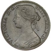 Victoria (1837-1901), 1861, dies Ff, similar, rev. no signature, lighthouse with rounded top, 9.16g/12h (Gouby E;...