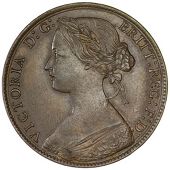 Victoria (1837-1901), 1861, dies Hg, similar, rev. no signature, convex shield, 9.35g/12h (Gouby J; Satin 32; F 28...