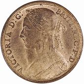 Victoria (1837-1901), 1883, dies Rr, similar, r and i of britt joined, rev. similar, 9.52g/12h (Gouby B; F 118 [dies...