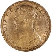 Victoria (1837-1901), 1888, dies Rr, 9.50g/12h (Gouby A; F 126; Adams –; BMC 1740; S 3954). Brilliant mint state,...