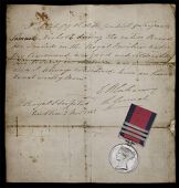 Military General Service 1793-1814, 3 clasps, Martinique, Busaco, Albuhera (S. Nicoll, Serjt., 7th Foot) edge...