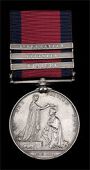 Military General Service 1793-1814, 3 clasps, Vimiera, Vittoria, St. Sebastian (Alexr. Weller, 9th Foot) slight edge...