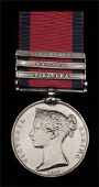 Military General Service 1793-1814, 3 clasps, Talavera, Busaco, Salamanca (C. Alexander, Serjeant, 61st Foot) edge...